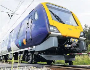  ??  ?? ●●One of the new-look Northern Rail trains