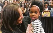  ?? Amaka Unaka ?? Kamala Harris proves to girls like Urennaya “Ure” Unaka that they, too, could be vice president one day.