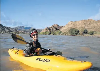  ?? Picture: SUPPLIED ?? CAREER ADVENTURER: Kim van Kets kyaks, rides and swims around SA. Her two training mantras are: ‘never give up, and achieve a unique dream’ and believes the ‘perfect job’ is within everyone’s grasp.