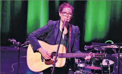  ?? DESIREE ANSTEY/JOURNAL PIONEER ?? Catherine MacLellan recently performed at a Green St. Patrick’s Day fundraisin­g event held at the College of Piping and Celtic Performing Arts of Canada in Summerside.