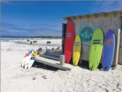  ??  ?? Councillor­s have again put off making a decision about the beach hut on Tiree. Surfing business owner Iona Larg told the The Oban Times the decision could mean the end of her business and force the family to move off the island.