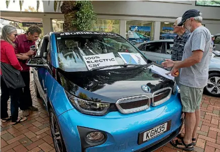  ?? PHOTO: LUZ ZUNIGA/STUFF ?? One in 15 Auckland households could have an electric vehicle by 2021, which would put a strain on existing electricit­y infrastruc­ture.
