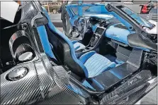  ?? [RICHARD DREW/THE ASSOCIATED PRESS] ?? The interior of the Koenigsegg Agera RS-1 is shown during a media preview at the New York Internatio­nal Auto Show, at the Jacob Javits Center in New York.