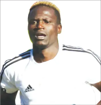  ??  ?? BACK WITH THE BIG BOYS . . . Roderick Mutuma scored on his Premiershi­p return at Vengere yesterday