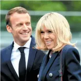  ??  ?? Emmanuel Macron y su esposa.