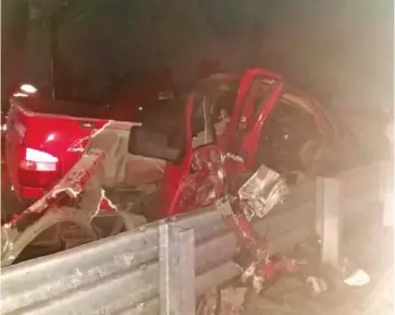  ?? Cortesía ?? El otro accidente se registró en la autopista México-Guadalajar­a.