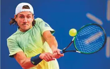  ?? AFP ?? France’s Lucas Pouille during his win against France’s Richard Gasquet in the ATP Open Sud de France in Montpellie­r on Sunday. Pouille is confident of doing well in Dubai.