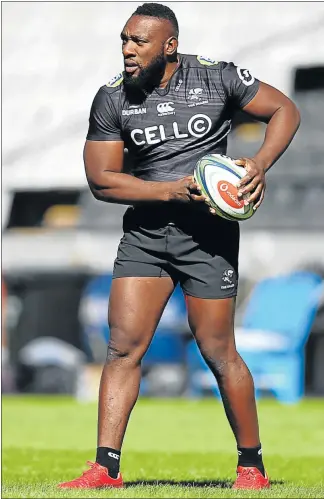  ?? Picture: GALLO IMAGES) NOTE: NOTES ?? THE BEAST RETURNS: Tendai “Beast” Mtawarira of the Sharks, back after injury, will turn out today to face the Highlander­s. He is currently playing some of the best rugby of his career