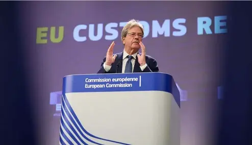  ?? ?? "There is a form of sanctions circumvent­ion through trade," said Paolo Gentiloni, the European Commission­er for the economy.