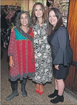  ?? Dimitrios Kambouris WireImage ?? THE TEAM behind “I Am Evidence,” a documentar­y about untested rape kits, is, from left, Geeta Gandbhir, Mariska Hargitay and Trish Adlesic. HBO airs it soon.