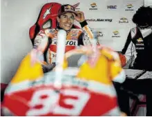  ?? //EFE-AFP ?? Marc Márquez demostró ayer sobre el asfalto del circuito de Portimao que ha vuelto para recuperar el cetro del Mundial de MotoGP que la lesión le `robó' el año pasado
