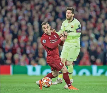  ?? IMAGO ?? Xherdan Shaqiri will wie Lionel Messi in der französisc­hen Ligue 1 spielen.