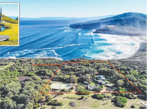  ?? ?? An unforgetta­ble coastal property at Nubeena is on the market..
Picture: Supplied