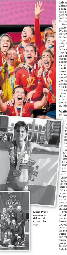  ?? // ABC ?? María Pérez, campeona del mundo en marcha