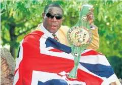  ?? AP ?? Former heavyweigh­t champion Frank Bruno.