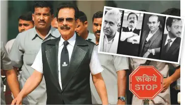  ??  ?? ■ Sahara group’s Subrata Roy, who is currently on bail in a case where he was ordered to repay billions of dollars to investors, is one of the tycoons who would have featured in docuseries.