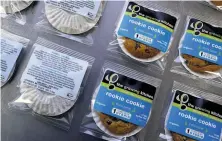  ??  ?? The Growing Kitchen offers pot-infused cookies for novice cannabis users, called the Rookie Cookie.