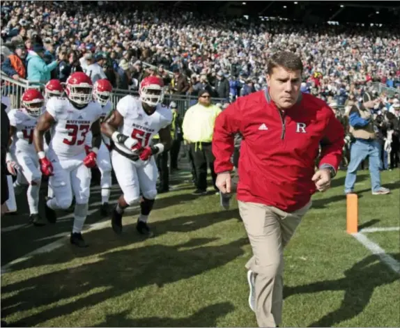  ?? THE ASSOCIATED PRESS ?? Rutgers head coach Chris Ash managed to win three Big Ten games in his second season and show small signs of improvemen­ts.