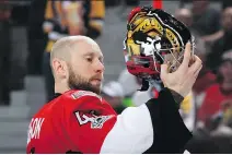  ?? JANA CHYTILOVA/FREESTYLE PHOTO/GETTY IMAGES ?? Craig Anderson can fortify his playoff credential­s if he can lead the Sens to the Stanley Cup final.