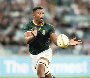  ??  ?? BROADENING HORIZONS: Sikhumbuzo Notshe is on loan to the Blitzboks for four tournament­s.
