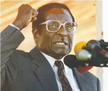  ?? ODD ANDERSEN / AFP / GETTY IMAGES ?? Toppled from power in 2017, former Zimbabwean president Robert Mugabe stayed bitter to the end.