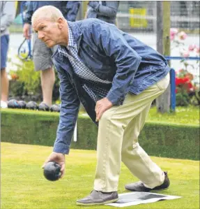  ?? Picture: Tony Flashman FM3902756 ?? Alan Childs gets down to action in the tournament