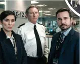  ??  ?? Duty didn’t call...police drama stars and James Nesbitt who felt snubbed on role