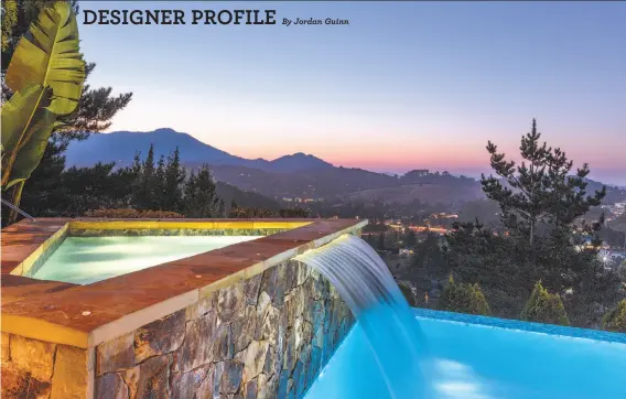  ?? Photograph­y by Rob J. Photos ?? This Mill Valley home features a cascading waterfall that pours into the lavish pool.
