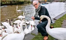  ?? ?? Devastatin­g: Cyril Bennis of Stratford Swan Rescue