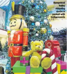  ??  ?? Hempstead Valley shopping centre is packed with festive events