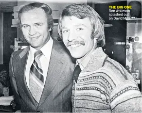  ??  ?? THE BIG ONE Ron Atkinson splashed out on David Mills