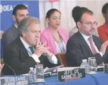  ?? EFE ?? El secretario general de la OEA, Luis Almagro, en la sesión.