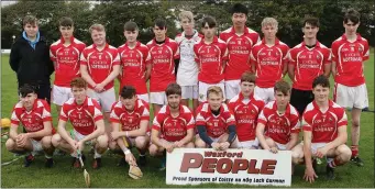  ??  ?? The Moguegeen Gaels combinatio­n prior to the Wexford People Minor shield final in Killurin.