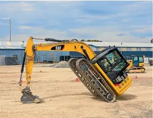  ??  ?? Dig This is a playground for adults – the only place in the southern hemisphere where you can play on a digger.