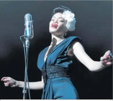  ?? D. S. ?? Andra Day, caracteriz­ada como Billie Holiday en la recién estrenada película de Lee Daniels.