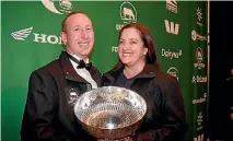 ?? PHOTO: GERALD PIDDOCK ?? Ashburton 50:50 sharemilke­rs Christophe­r and Siobhan O’Malley are the New Zealand Share Farmers of the Year.