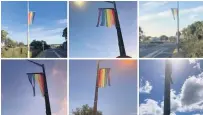  ?? ?? Nine rainbow flags have been slashed in Whanganui ahead of its Pride Week.