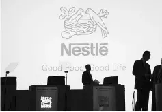  ??  ?? Nestle’s constant efforts in developing products to cater to evolving consumer appetite has been viewed positively by analysts as the group is strongly positioned to leverage on a recovery from targeting the right avenues. — Reuters photo