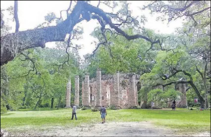  ?? CONTRIBUTE­D BY BLAKE GUTHRIE ?? The Old Sheldon Church ruins near Beaufort, S.C., provide one of the most photogenic spots in the Lowcountry.