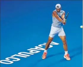  ?? FOTO: EFE ?? Rafa Nadal prepara a conciencia su participac­ión en el ATP 500 de Acapulco