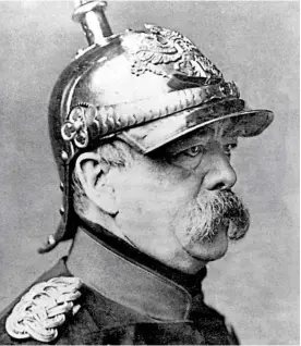  ??  ?? Aiming to miss: Otto von Bismarck once took on a rival in a duel