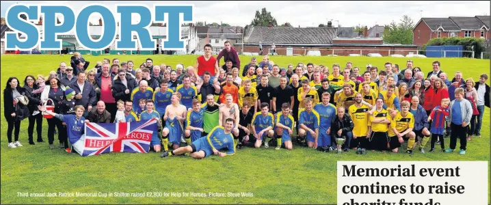  ??  ?? Third annual Jack Patrick Memorial Cup in Shilton raised £2,800 for Help for Heroes. Picture: Steve Wells