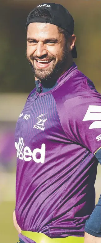  ??  ?? Jesse Bromwich will co-captain the Storm against Penrith on Saturday. Picture: Getty