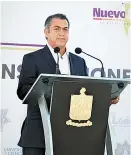  ??  ?? El gobernador de Nuevo León.
