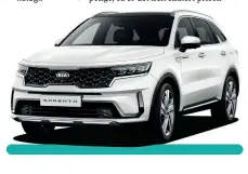  ??  ?? TVILLING Hyundai Santa Fe og Kia Sorento er bygget på samme platform og med samme teknologi.