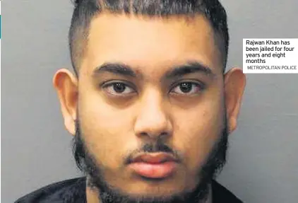  ??  ?? Rajwan Khan has been jailed for four years and eight months