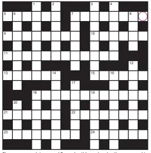  ?? ?? Play our accumulato­r game! Every day this week, solve the crossword to find the letter in the pink circle. On Friday, we’ll provide instructio­ns to submit your five-letter word for your chance to win a luxury Cross pen. UK residents aged 18+, excl NI. Terms apply. Entries cost 50p.