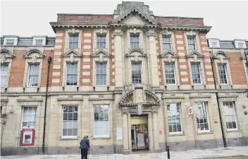  ??  ?? Scarboroug­h’s main Post Office on Aberdeen Walk.