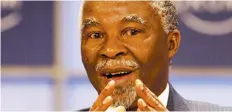  ?? DR ?? Cyril Ramaphosa deposita voto de confiança em Mbeki