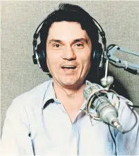  ?? JIM RUSSELL ?? Ashby in 1985, when his radio career was still young and he was given the morning slot, where he remained for years.